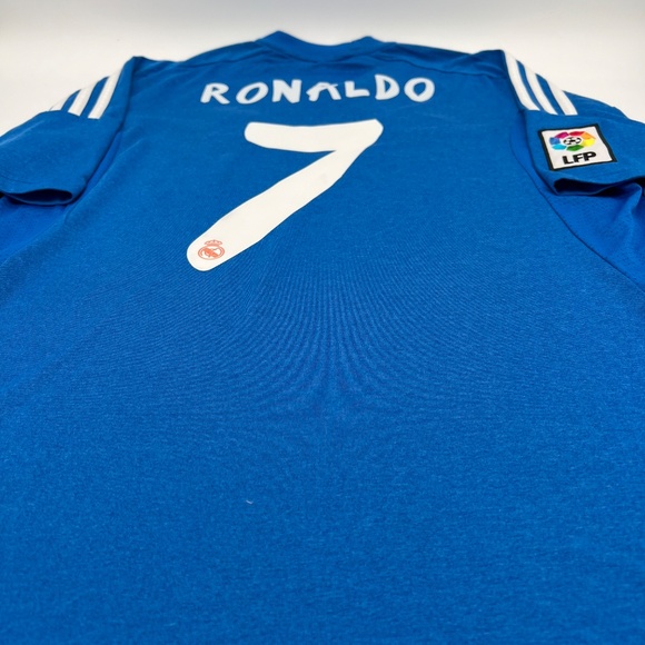 Cristiano Ronaldo #7 Real Madrid 2013/2014 Away ORIGINAL Adidas Soccer Jersey M - Picture 5 of 9